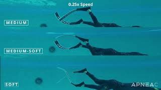 自由潜水装备视频解析：APNEAC Carbon Fiber Freediving Fin Stiffness Comparison