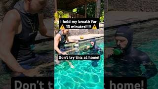 自由潜水训练视频解析：I HELD MY BREATH FOR 13 MINUTES! #freediving #extremesports