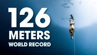 自由潜水训练视频解析：NEW FREEDIVING WORLD RECORD 126m CWTB by Alexey Molchanov