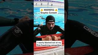自由潜水安全视频解析：I NEARLY BLACKED OUT AT MY FIRST COMPETITON! #freediving #extremesports #shorts