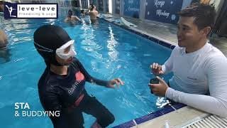 自由潜水训练视频解析：AIDA freediving course demo (Pool)