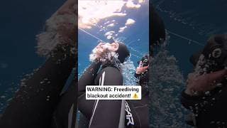 自由潜水安全视频解析：FREEDIVING BLACKOUT ACCIDENT! ⚠️ #freediving #blackout #accident