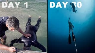 自由潜水训练视频解析：I tried FREEDIVING with No Experience | Part 1