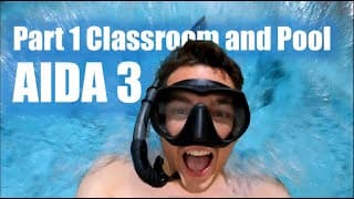 自由潜水训练视频解析：AIDA 3 Part 1 Freediving Course | Pool and Classroom Sessions (Ft. Andrew &amp; Lilly) Dive World Canada
