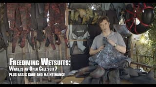 自由潜水装备视频解析：Freediving Wetsuits: What is an open cell suit?