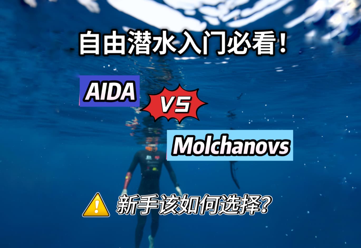 自由潜水训练视频解析：自由潜水体系对比，初学必看，AIDA和molchanovs，哪个才是你的菜？