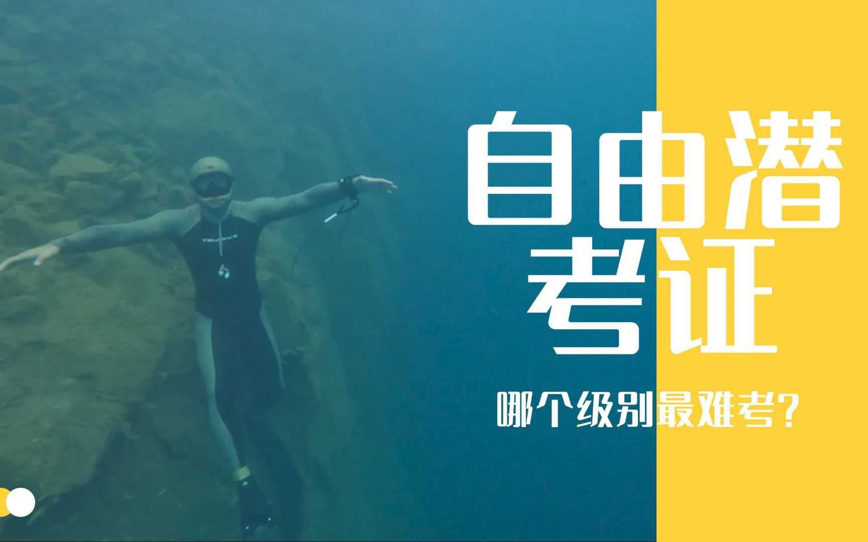 自由潜水训练视频解析：自由潜水考证，哪个级别最难考？